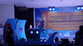 Potret Sambutan Wakil Dekan 1 FMIPA UNM, (Foto: Nur Mardatillah.)