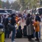 Situasi pemberangkatan mahasiswa pada hari Rabu pagi, (Foto: St. Masyita Rahmi)