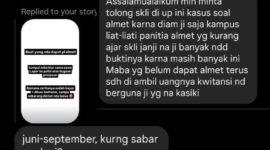 Keluhan mahasiswa UNM melalui Direct Message Instagram, (Foto: Int.)