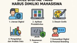 Ilustrasi kill Digital Wajib untuk Mahasiswa (Foto: AI)