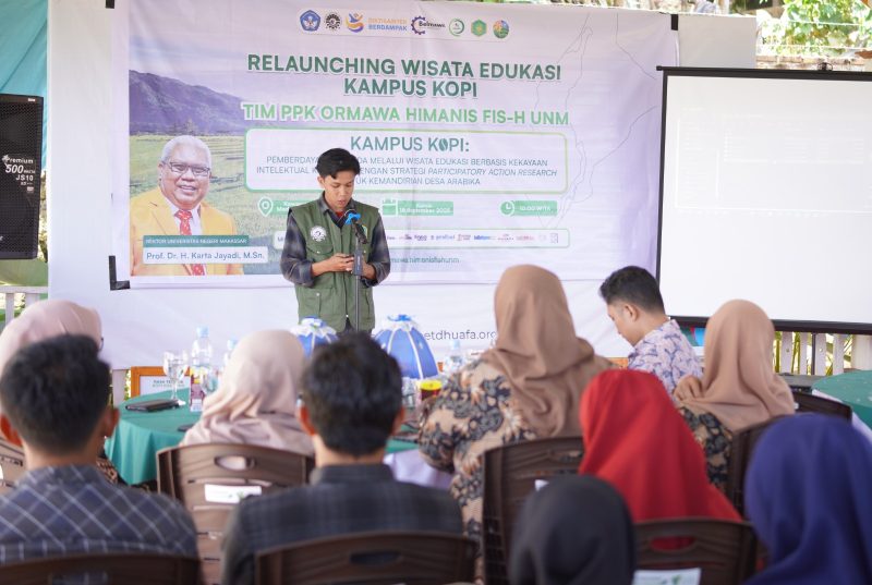 Foto suasana saat peluncuran program kampus kopi sedang berlansung (Foto:ist.)