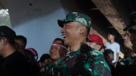 Potret Pangdam XIV Hasanuddin Setelah Wawancara dengan Awak Media, (Foto: Hafid Budiawan)