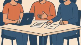 Ilustrasi mahasiswa aktif organisasi (Foto: AI)