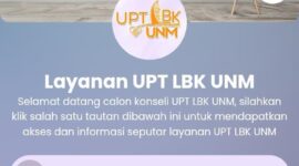 Gambar tampilan link pendaftaran konseling di Instagram UPA LBK, (Foto : Int.)