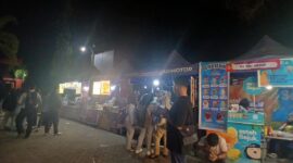Potret suasana saat dilokasi stan makanan, (Foto: Ist.)