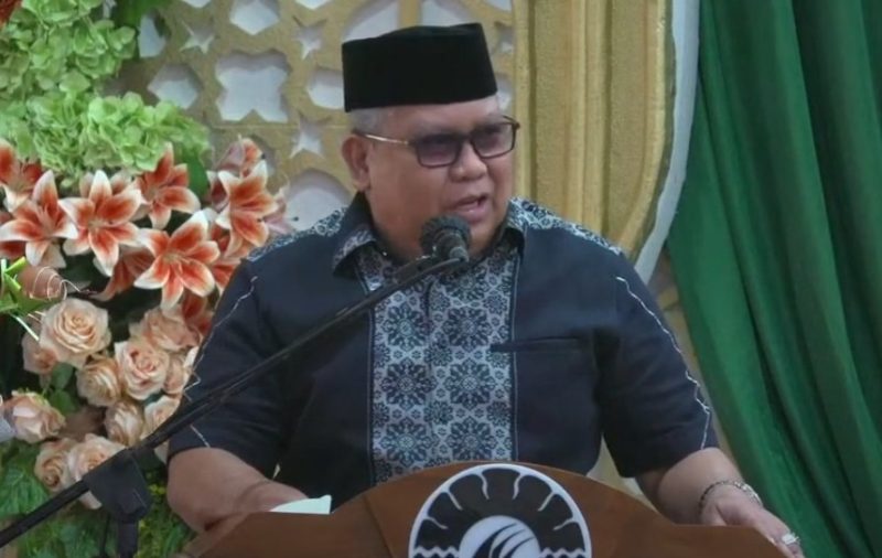 Sambutan Rektor UNM, Karta Jayadi, (Foto: Int.)