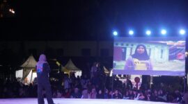 Potret Ayunias dalam Agenda Lektur Publik Fesmed AJI, (Foto: Muh. Apdal Adriansyah)