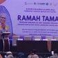 Potret Syahruddin saat sambutan, (Foto: Rahmat)