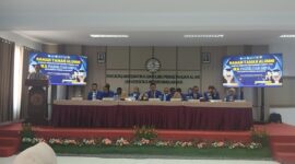 Potret Syahruddin ketika memberikan sambutan, (Foto: Eka Septi Irianti.)