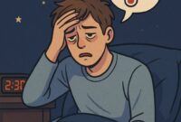 Ilustrasi seseorang yang keseringan begadang, (Foto: Ai.)