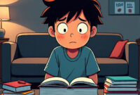 Ilustrasi Mahasiswa terkena insomnia karena dikejar deadline tugas, (Foto:Ai.)