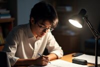 Potret mahasiswa yang sedang belajar, (Foto: AI)