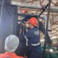 Foto Mahasiswa magang praktik perawatan mesin di PLN Tello (Foto: Yusri Saputra)