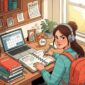 Ilustrasi Mahasiswa Merencanakan Jadwal Belajar dengan Fokus dan Teratur, (Foto: AI.)