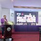 Potret Dekan FBS, Ansari Saat Sambutan, (Foto: Ist.)