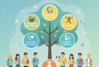 Poster Pola Hidup Sehat Untuk Mahasiswa, (Foto: Ai.)