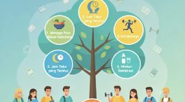 Poster Pola Hidup Sehat Untuk Mahasiswa, (Foto: Ai.)