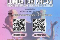 Pamflet lomba tari kreasi BKMF de Art Studio, (Foto: Ist.)
