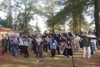 Suasana pagi hari peserta DJMTD melakukan senam, (Foto: Profesi)