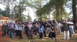 Suasana pagi hari peserta DJMTD melakukan senam, (Foto: Profesi)