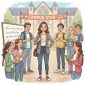 Ilustrasi mahasiswa yang dikagumi oleh teman sebayanya, (Foto : AI)