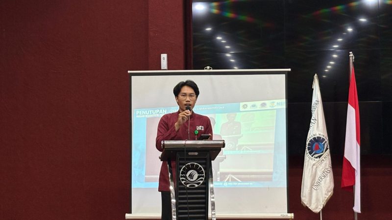 Potret Ammar saat Menyampaikan Laporan Kegiatan, (Foto: Ist.)