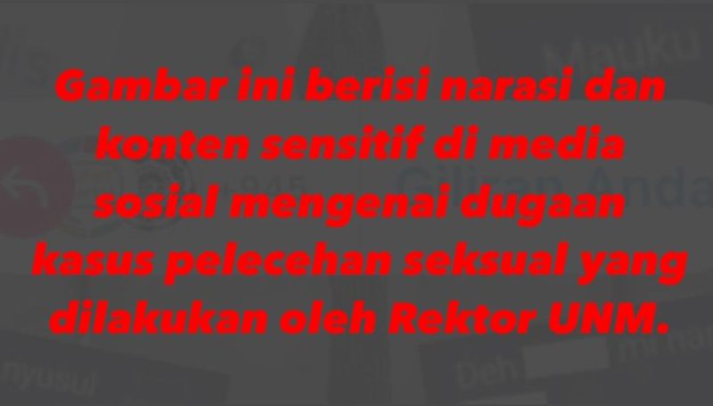 Ilustrasi isu dugaan kasus pelecehan di UNM yang ramai dibahas di media sosial, (Foto: Ist.)