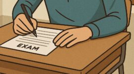 Ilustrasi Mahasiswa Sedang Ujian
(Foto: AI)