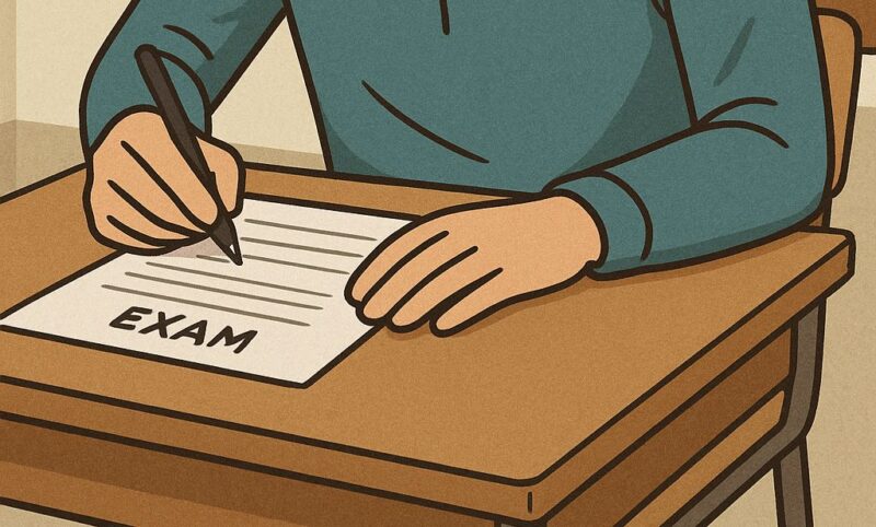 Ilustrasi Mahasiswa Sedang Ujian
(Foto: AI)