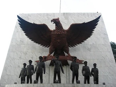 Monumen Pancasila Sakti yang terletak di kawasan Lubang Buaya, Cipayung, Jakarta Timur (Foto: Int)