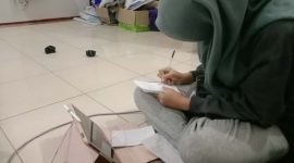 Potret mahasiswa profesi mengerjakan lpjnya, (Foto: Ist.)