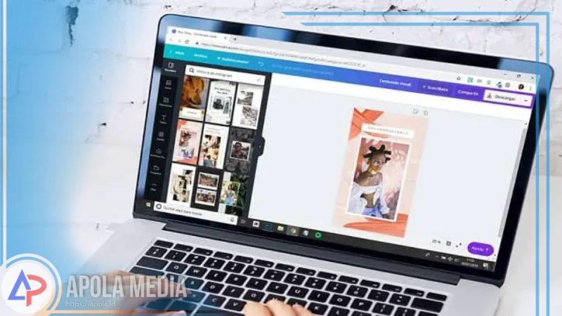 Ilustrasi mahasiswa menggunakan apk canva (Foto: Int)