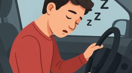 Ilustrasi seseorang mengalami microsleep, (Foto: Ai)