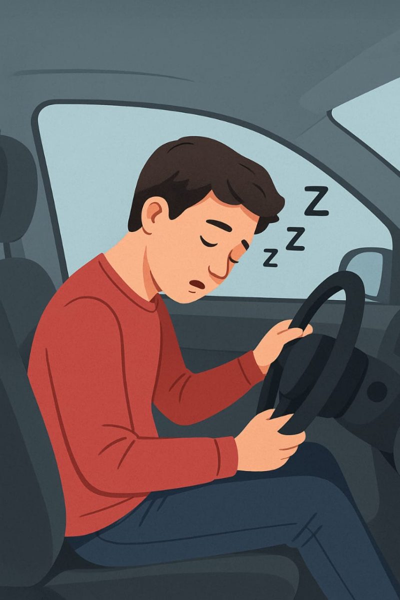 Ilustrasi seseorang mengalami microsleep, (Foto: Ai)