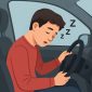 Ilustrasi seseorang mengalami microsleep, (Foto: Ai)