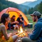 Ilustrasi seseorang yang sedang camping, (Foto: Ai.)