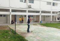 Potret Fuad Staff Bidang Sosial Politik HIMA BK FIP UNM, saat menyampaikan orasinya, (Foto : Ist.)