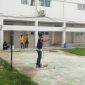 Potret Fuad Staff Bidang Sosial Politik HIMA BK FIP UNM, saat menyampaikan orasinya, (Foto : Ist.)