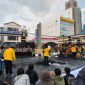 Potret Presiden BEM UNM saat Orasi, (Foto: Muhammad Fauzan Akbar)