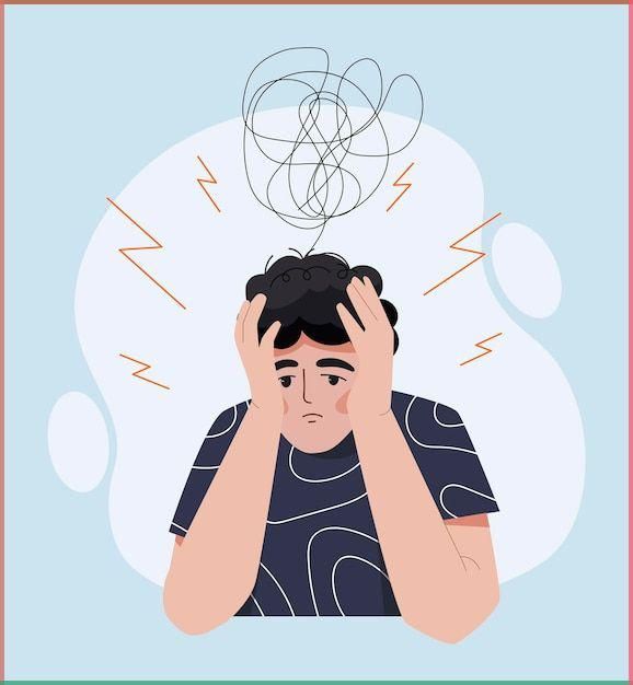 Ilustrasi seorang peria yang pusing karna diagnosis (Foto: int)
