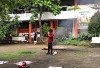 Potret Andi Rijal Rivai saat berorasi,(Foto:Rahmadani)