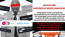 Unggahan Snapgram Sebagai Bentuk Pengawal Kasus Dugaan Pelecehan Seksual Rektor UNM (Foto:int.)