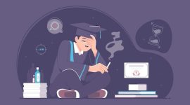 Ilustrasi mahasiswa Stres, (Foto: Int.)