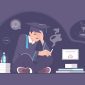 Ilustrasi mahasiswa Stres, (Foto: Int.)