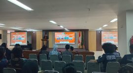 Sambutan ketua panitia diklatsar XXIV, Andi Ahriadi (Foto: Firmansyah)