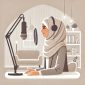 Ilustrasi orang kerja paruh waktu sebagai konten kreator, (Foto: Int.)