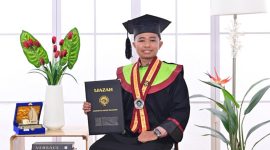 Potret Andi Arif Abdillah, wisudawan terbaik FPSI, (Foto: Ist.)