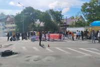 Potret Suasana Aksi Aliansi Mahasiswa UNM, Foto: Muhammad Fauzan Akbar