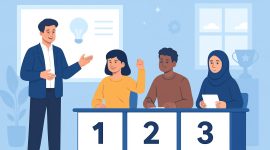 Ilustrasi Mahasiswa Ikut Lomba, (Foto: AI)