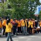 Potret mahasiswa yang menyampaikan orasi (Foto: Winda Pratiwi Agus Tina)